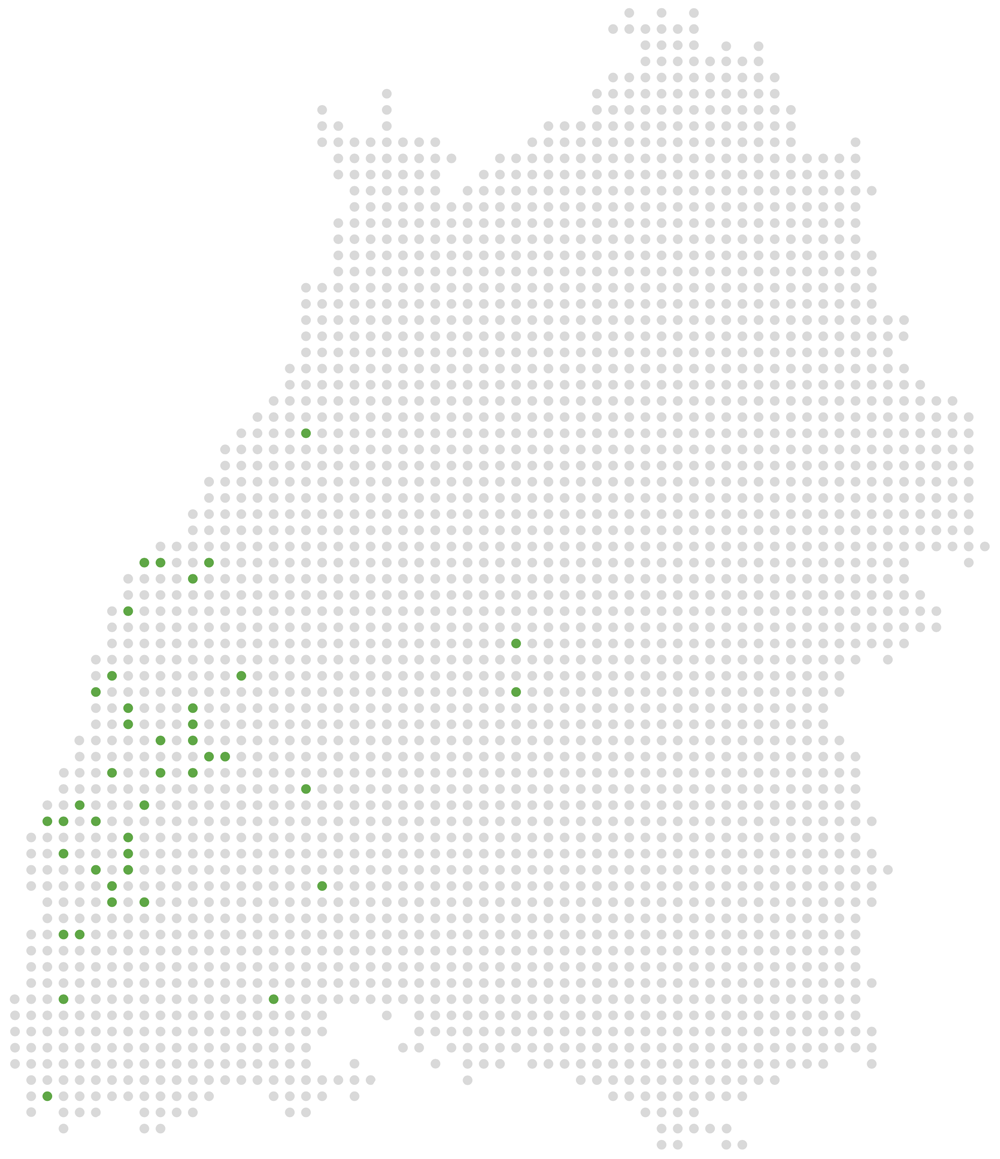 Projektstandorte in Baden-Württemberg